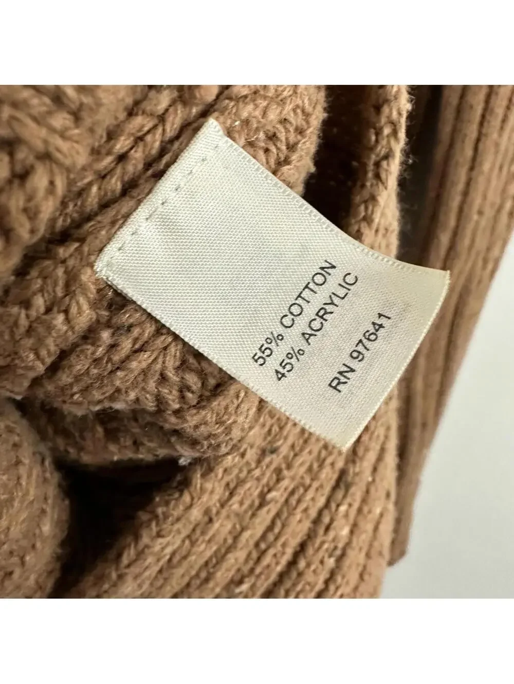 J.Jill Pullover Cable Knit Brown Sweater Women's Size XS